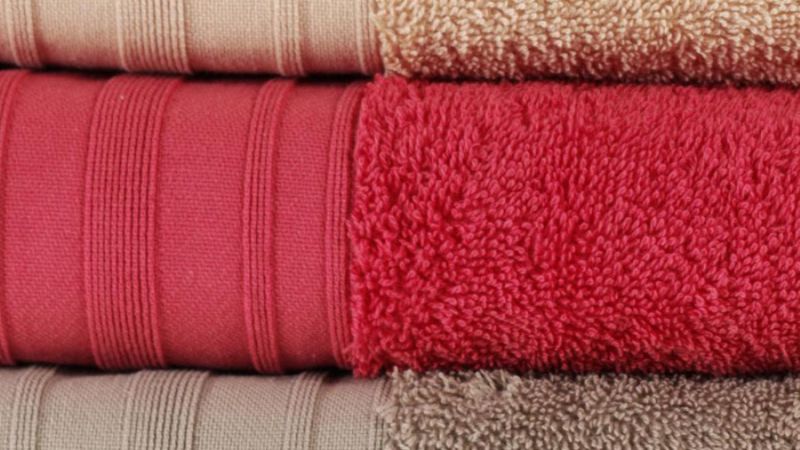 VOOVA & MOVAS Red Towels Bathroom Set, 6 Piece Gift Set，2 Bath Towels 30×